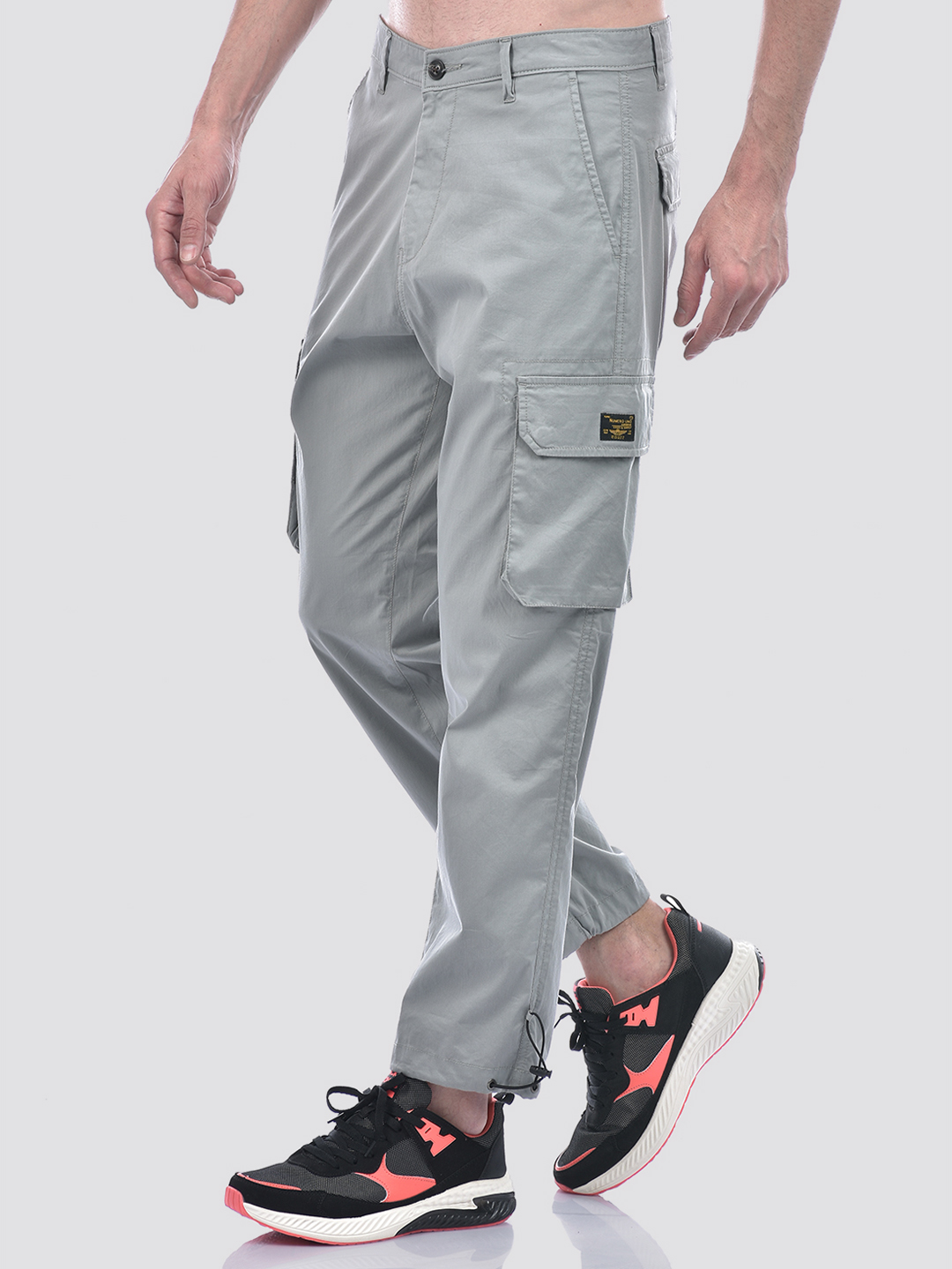 Numero Uno Men Grey Cargo Pants